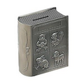 Pewter Finish Storybook Baby Bank